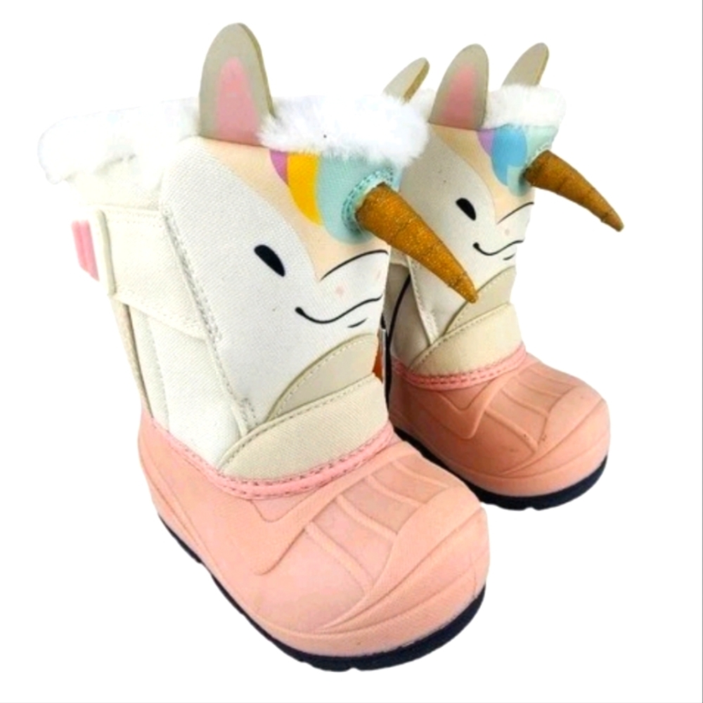 Cat & Jack Toddler Winter Waterproof Unicorn Boots Size: 5 NWT